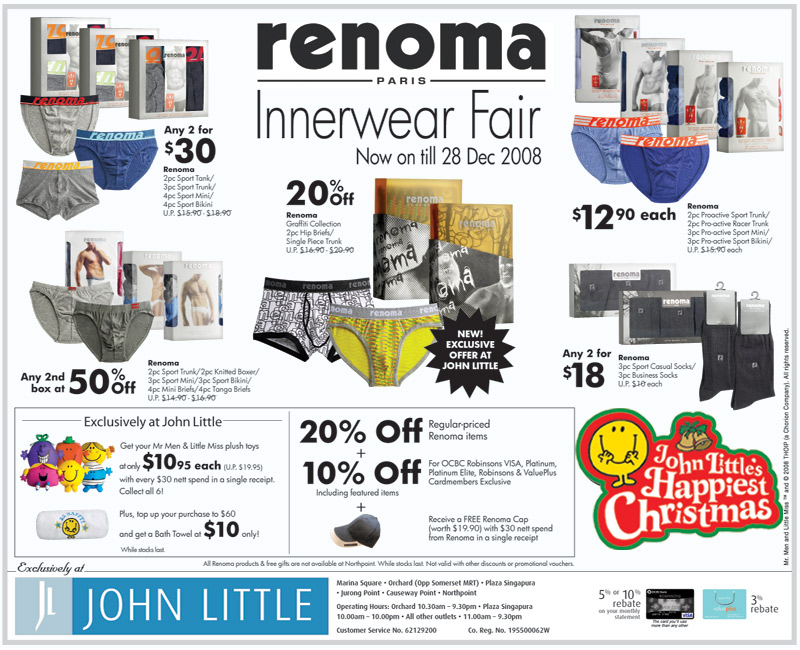 John Little Renoma Innerwear Fair