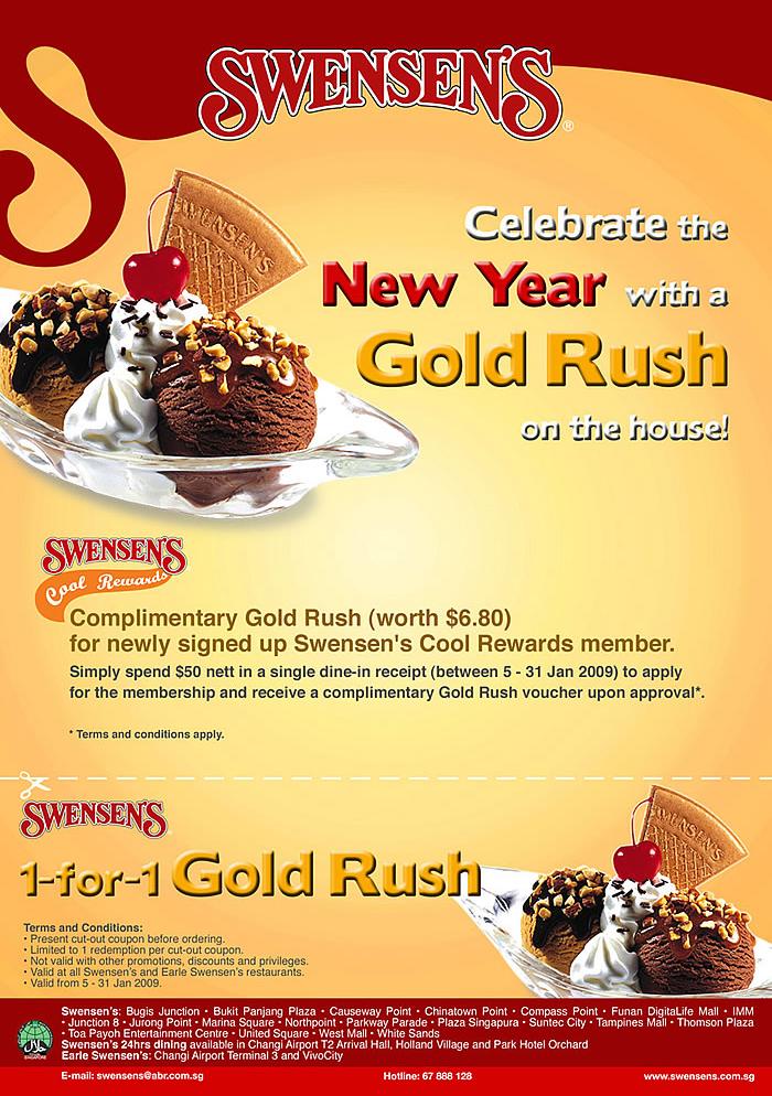 Swensen’s New Year Gold Rush